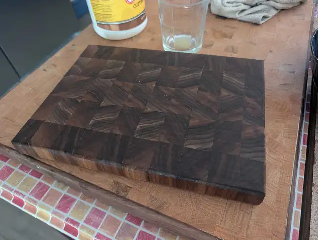 Handmade Walnut End Grain Cutting Board – Premium Black Walnut - Photo 3