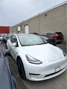 2021 Tesla Model Y Dual Motor AWD White on White