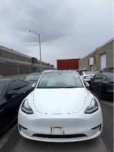 2021 Tesla Model Y Dual Motor AWD White on White - Photo 2