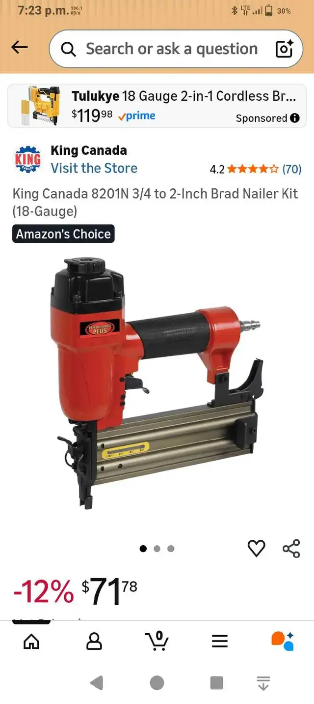 BRAD NAILER BRAND NEW NEVER USED