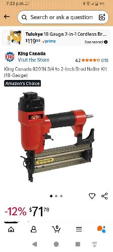 BRAD NAILER BRAND NEW NEVER USED