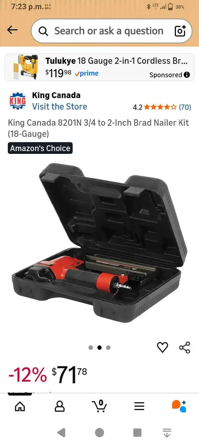 BRAD NAILER BRAND NEW NEVER USED - Photo 2