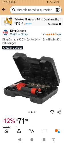 BRAD NAILER BRAND NEW NEVER USED - Photo 2