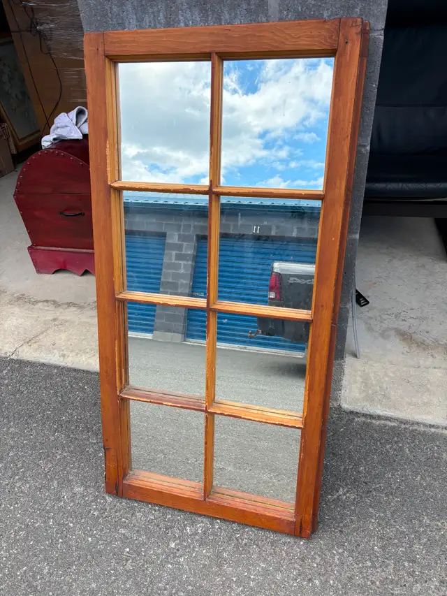 Solid Wood Window Mirror - Photo 2