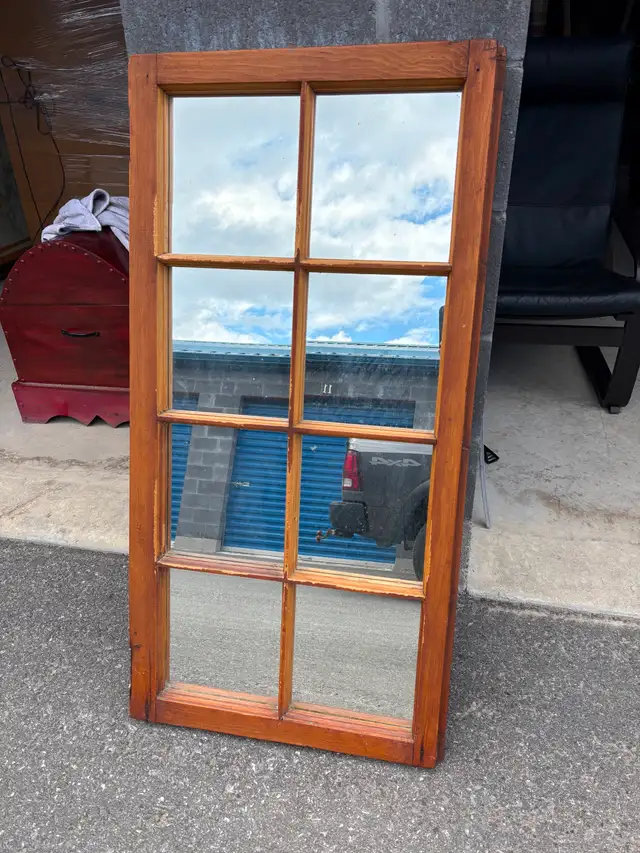 Solid Wood Window Mirror - Photo 10