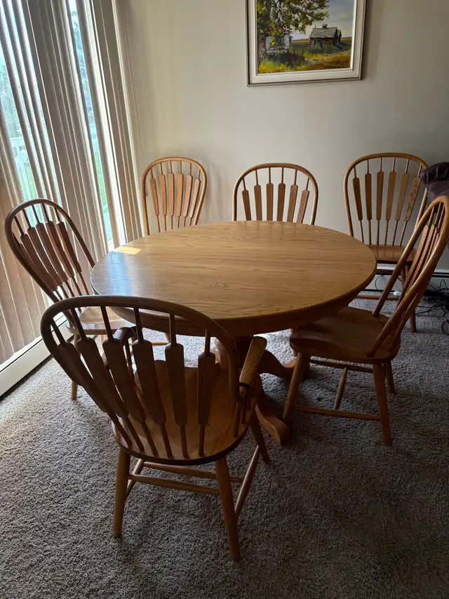 Solid Oak Dining Room Suite - Photo 4