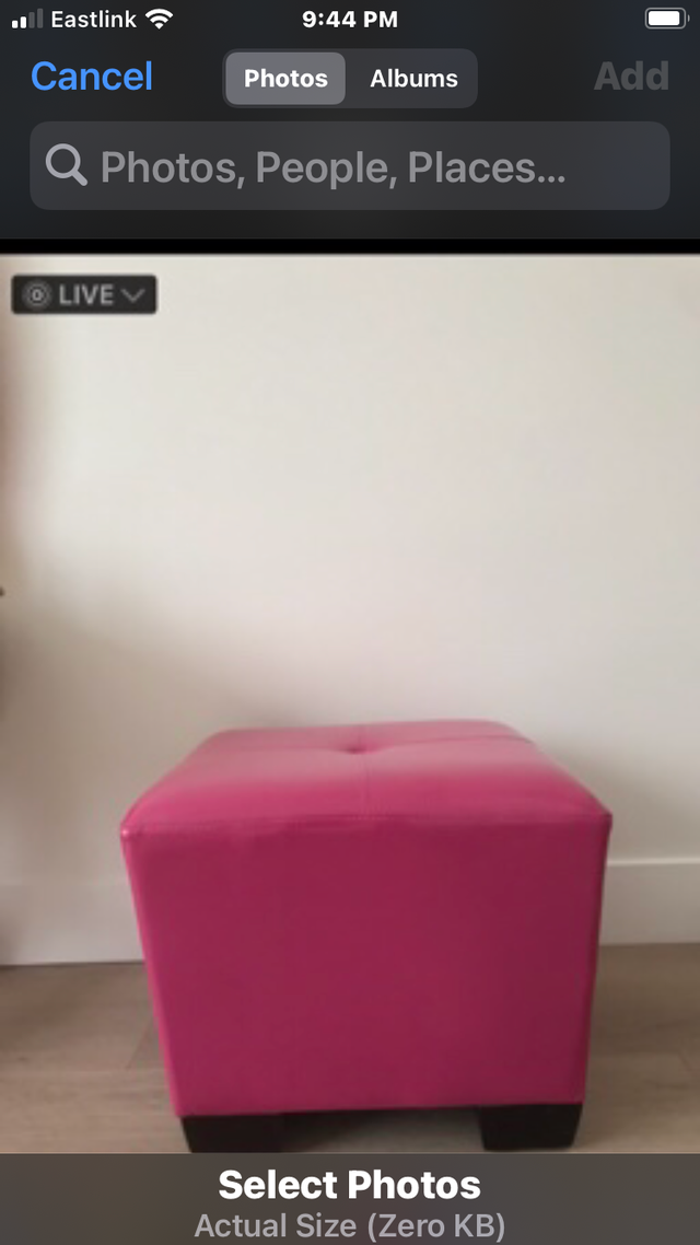 Pink Ottoman