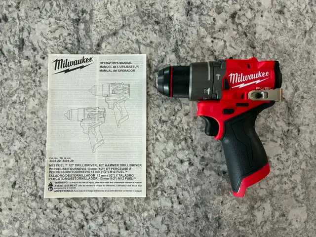 New M12 FUEL Milwaukee 1/2' Hammer Drill