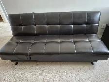Faux Leather Futon
