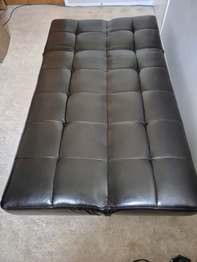 Faux Leather Futon - Photo 2