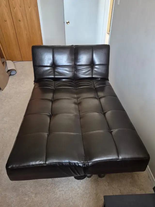 Faux Leather Futon - Photo 3