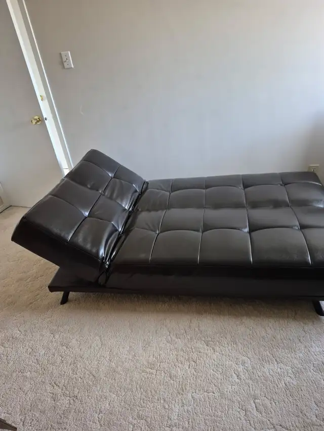 Faux Leather Futon - Photo 4