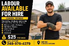 labour available for hire