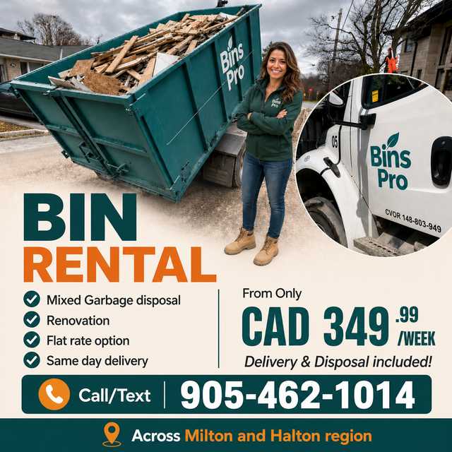 Affordable Bin Rentals in Milton, Oakville & Georgetown!