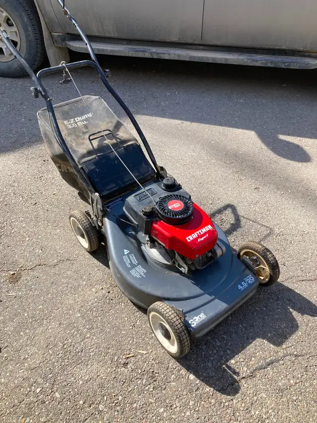 Mower, stove pipe and door for sale
