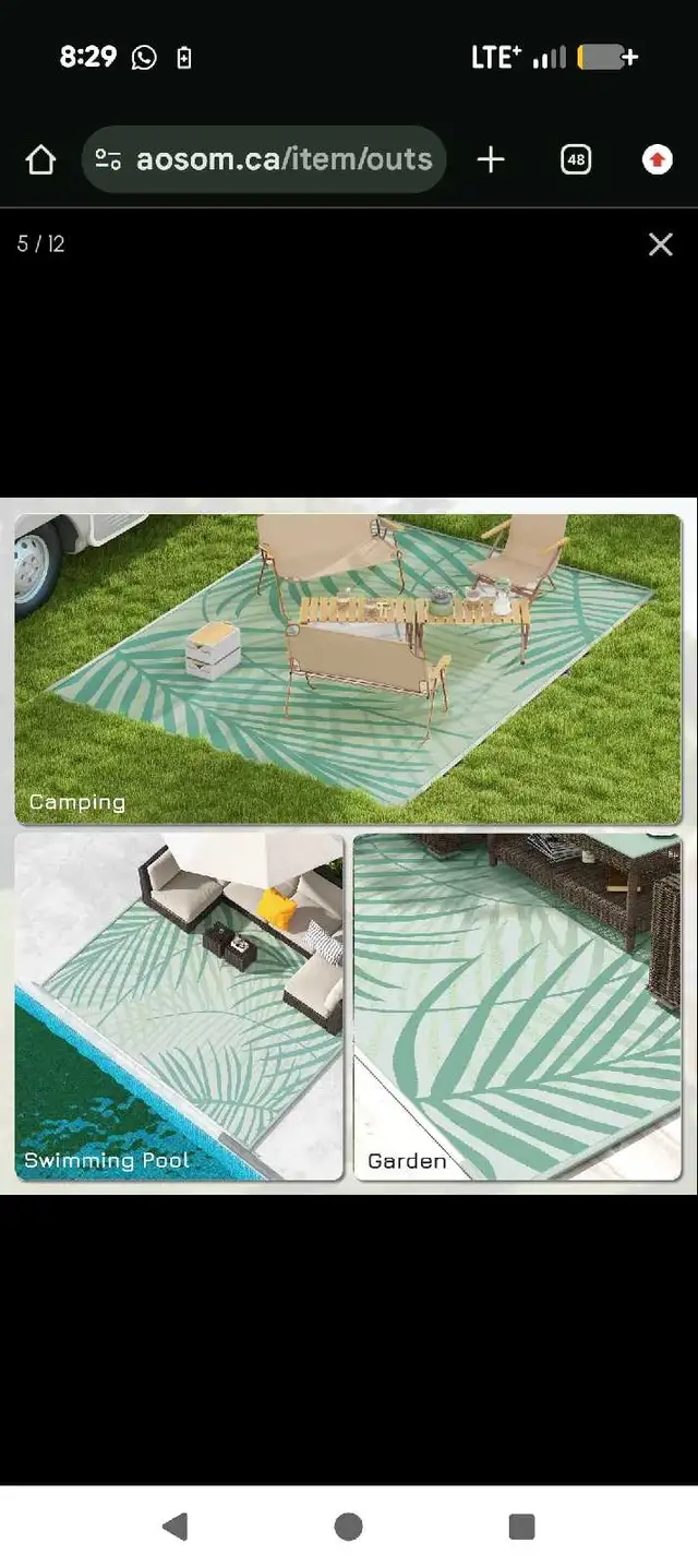 patio rug - Photo 4