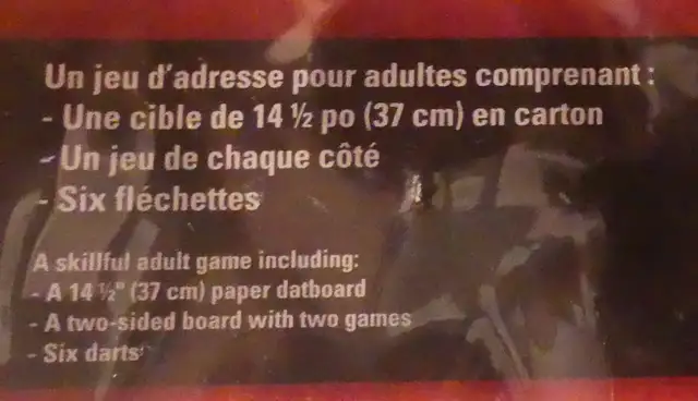 Ensemble de jeu de fléchettes et cible à vendre - Photo 5