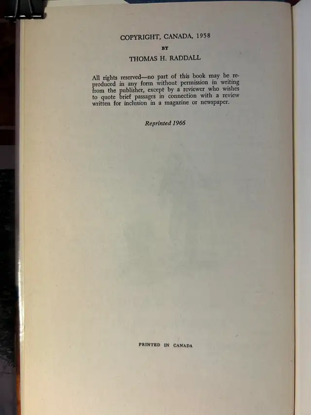 THE ROVER by Thomas H. Raddall - 1966 HC - Photo 4