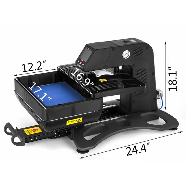 110V Pneumatic Heat Press Machine 3D Air Pump 110005 - Photo 4