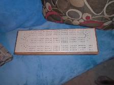 15' Wide X 2' High - Cribbage Board w/ 5 Pegs and New Cards