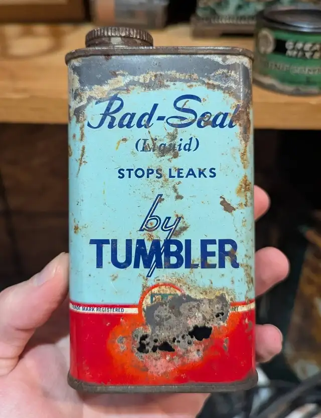 VINTAGE 1950's TUMBLER RAD-SEAL CAN (8 OZ.) - Photo 2
