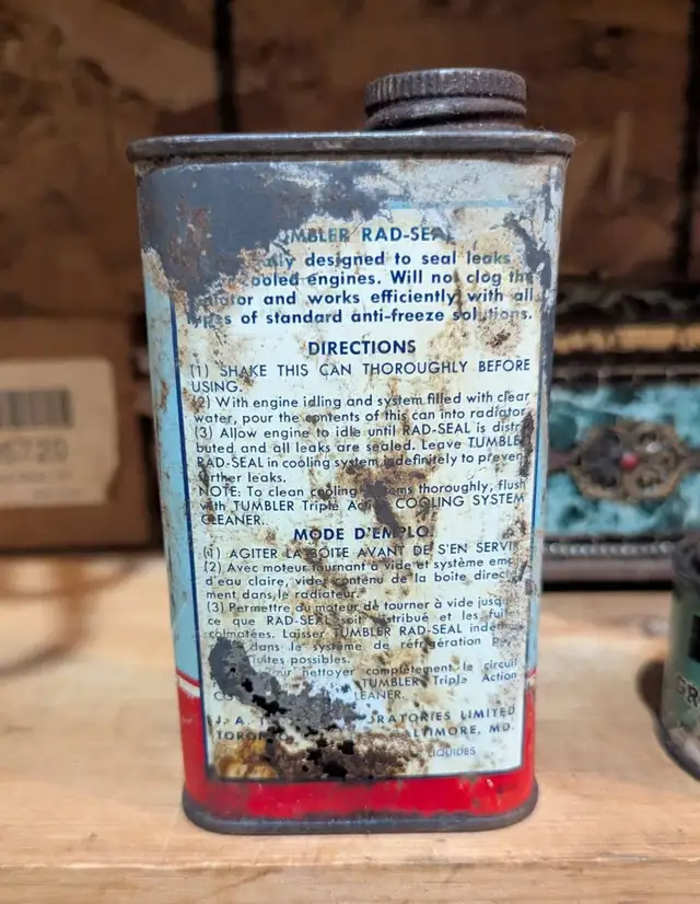 VINTAGE 1950's TUMBLER RAD-SEAL CAN (8 OZ.) - Photo 4
