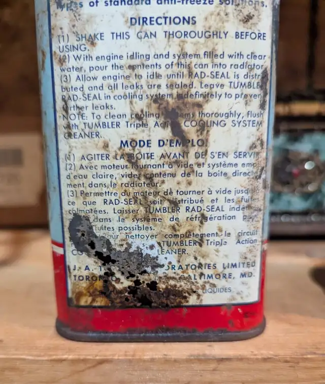 VINTAGE 1950's TUMBLER RAD-SEAL CAN (8 OZ.) - Photo 5