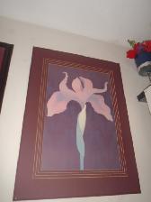 40' X 30' Artwork - Pinks and Burgundy ! - Requires Frame