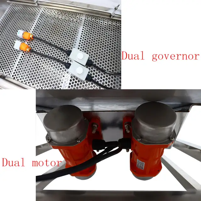 Dual Motor 2 Layer Linear Vibrating Screen w/8mm 6mm Mesh 230226 - Photo 7