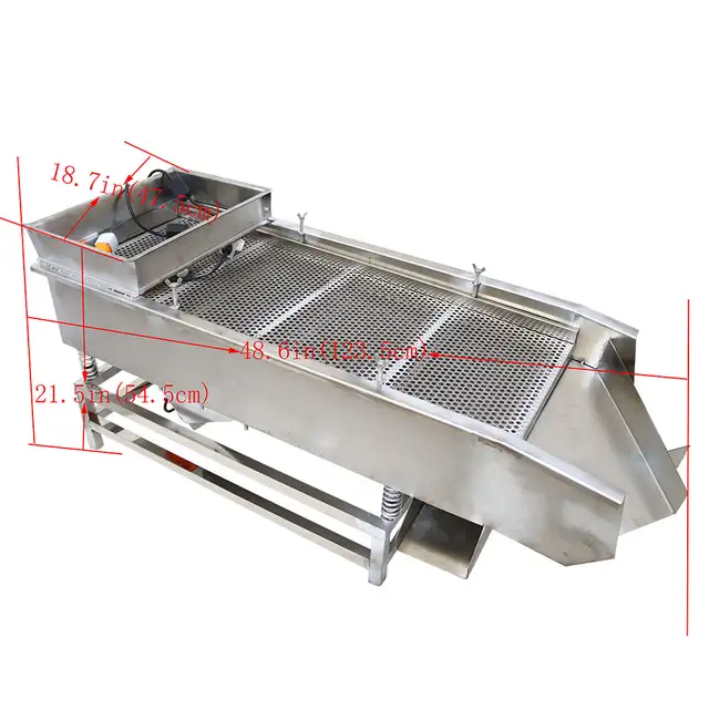 Dual Motor 2 Layer Linear Vibrating Screen w/8mm 6mm Mesh 230226 - Photo 9
