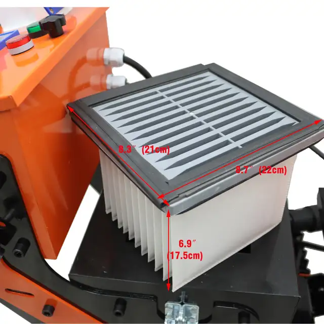 Double Tube Vacuum Dust Suction Fan Cement Ground Grinder 239912 - Photo 5