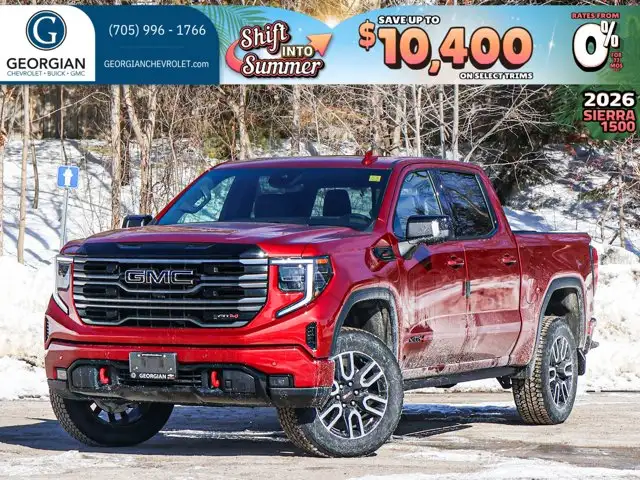 2026 GMC Sierra 1500 AT4- Technology Pkg - Power Sunroof