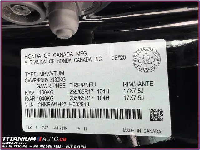 2020 Honda CR-V LX-One Owner-Accident Free-Remote Start-Heated S - Photo 40
