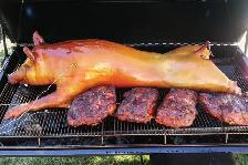 Propane Pig Roaster Trailer for rent