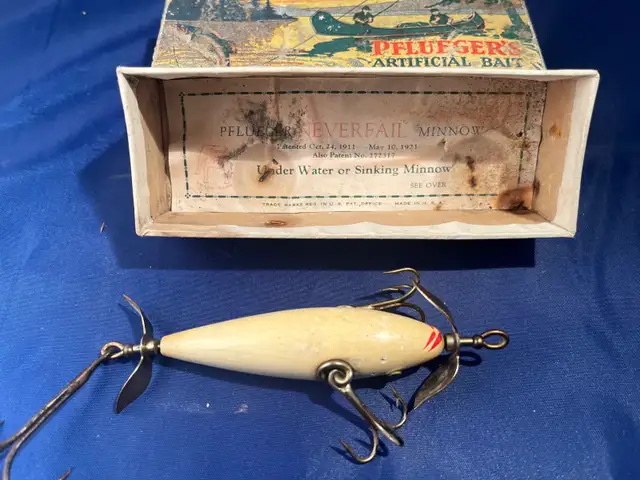 Vintage Pflueger Neverfail Fishing Lure In Box - Photo 4