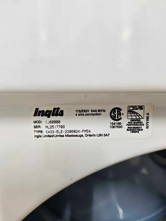 Inglis Dryer - Photo 4
