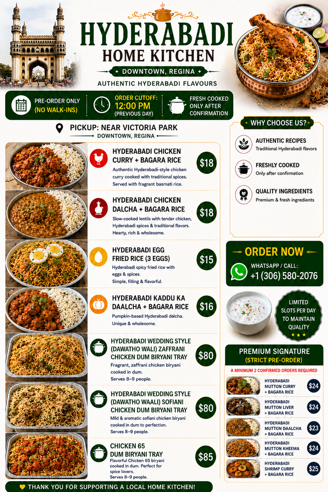 Fresh Hyderabadi Food – Big Portions, Premium Quality