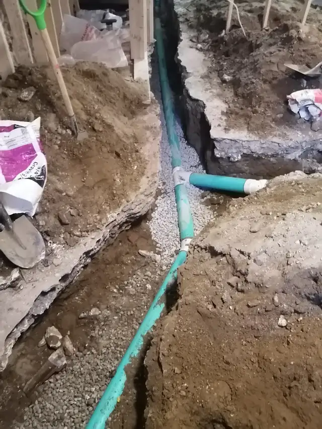 PLUMBING SERVICE DRAIN ROUGH IN WATERPROOFING SUMP PUMP ISSUES - Photo 5