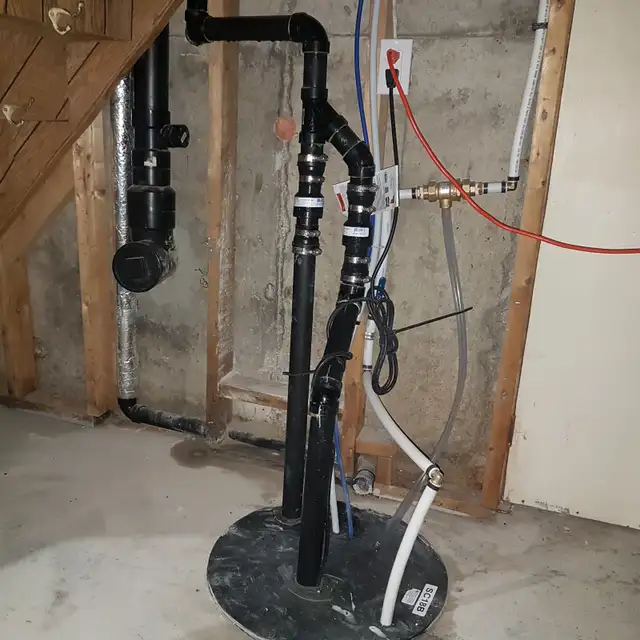 DRAIN SNAKE ROUGH IN WASHROOM SUMP PUMP ISSUE WATERPROOFING WET - Photo 5