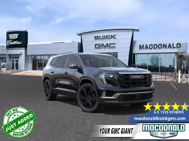 2026 GMC Acadia Elevation - Premium Package - $471 B/W