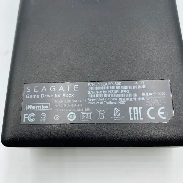 Xbox SRD0NF1 Seagate 4Tb External Hard Drive With 3.0 Cable - Photo 3