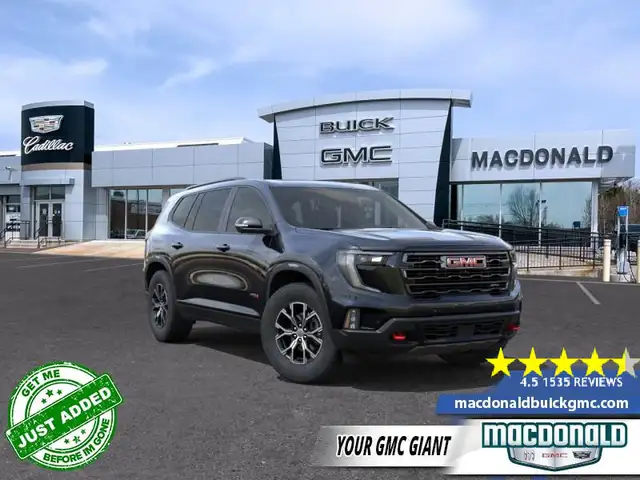 2026 GMC Acadia AT4 - SUNROOF - POWER - $490 B/W