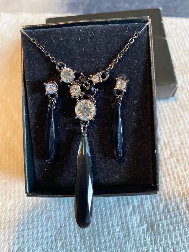 Necklace with matching earrings