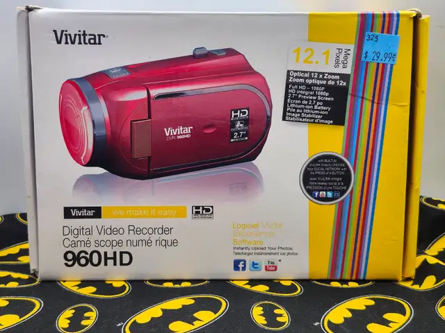 Vivitar 960HD Digital Video Recorder - 12.1 Megapixels - In Box