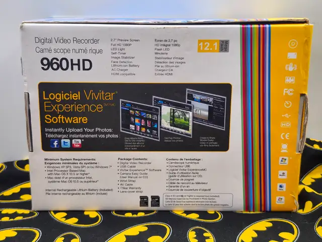 Vivitar 960HD Digital Video Recorder - 12.1 Megapixels - In Box - Photo 4