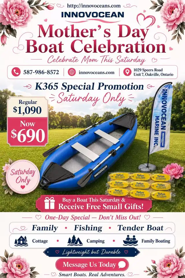 Innovocean K-365 Inflatable Kayak – Mother’s Day Sale 690 only!
