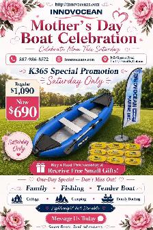Innovocean K-365 Inflatable Kayak – Mother’s Day Sale 690 only!