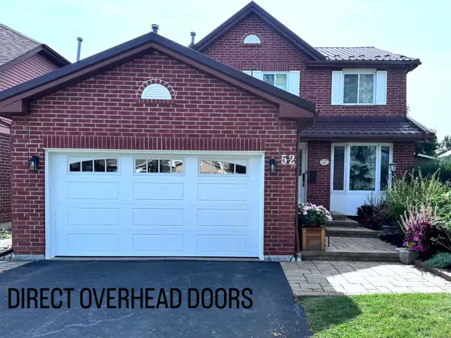16x7 Garage Door Installed – White Carriage Style- Vaughan - Photo 3
