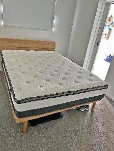 Queen Bed With Mattress Frame Box Spring