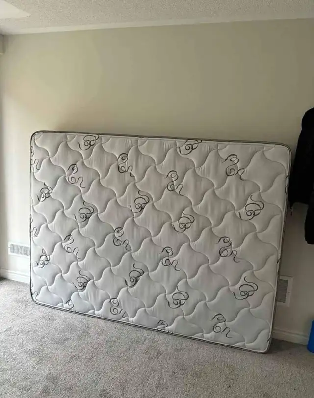 Queen Bed With Mattress Frame Box Spring - Photo 3